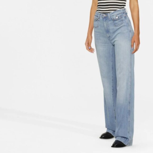RE/DONE 70sβ Wide-Leg Jeans β Size 26 β Excellent Condition - Picture 2 of 14